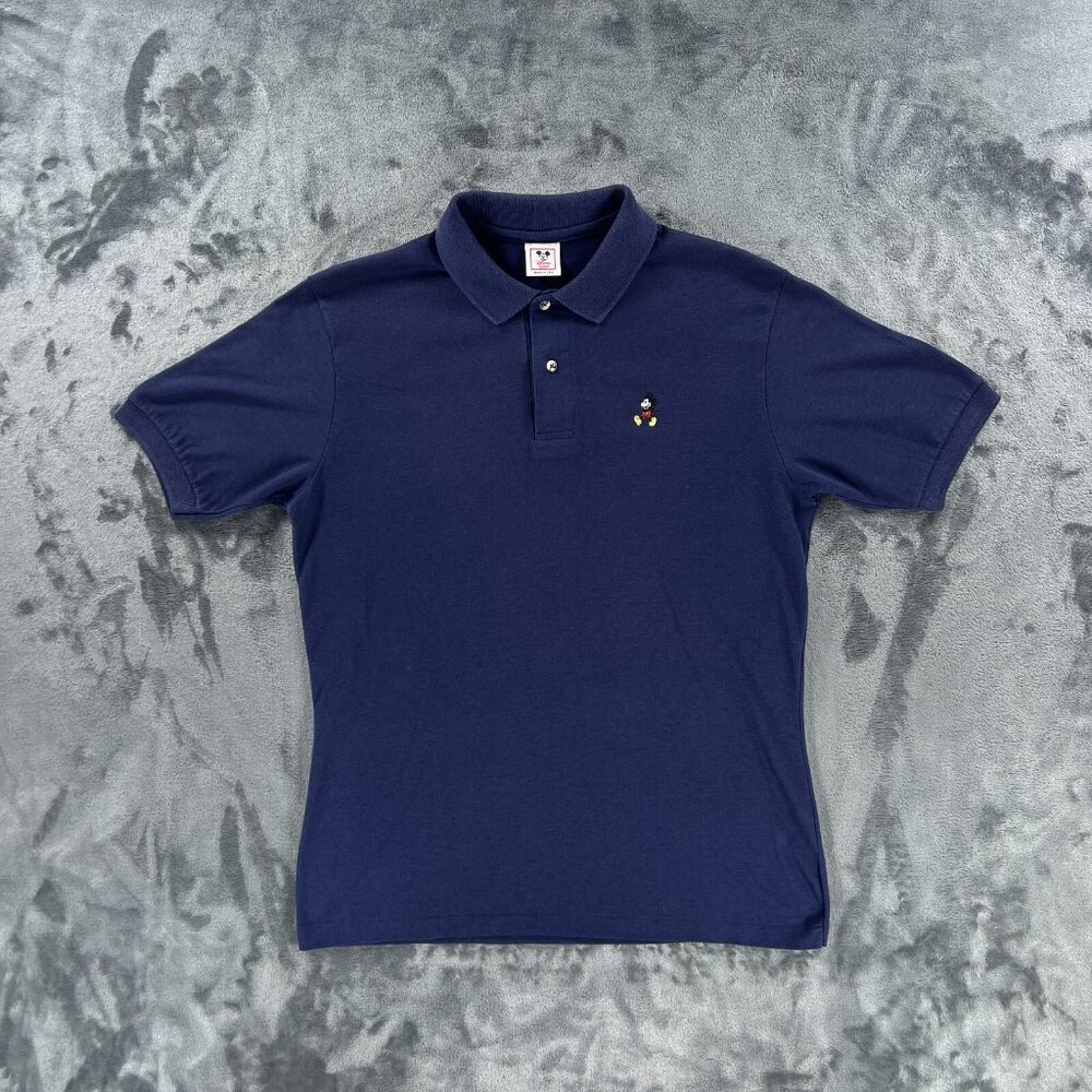 Disney Wear Polo Shirt Men M Vintage 90s Single Stitch Mickey Mouse Made in USA